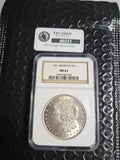 1921 Morgan Silver Dollar — NGC MS63 - Item 0231