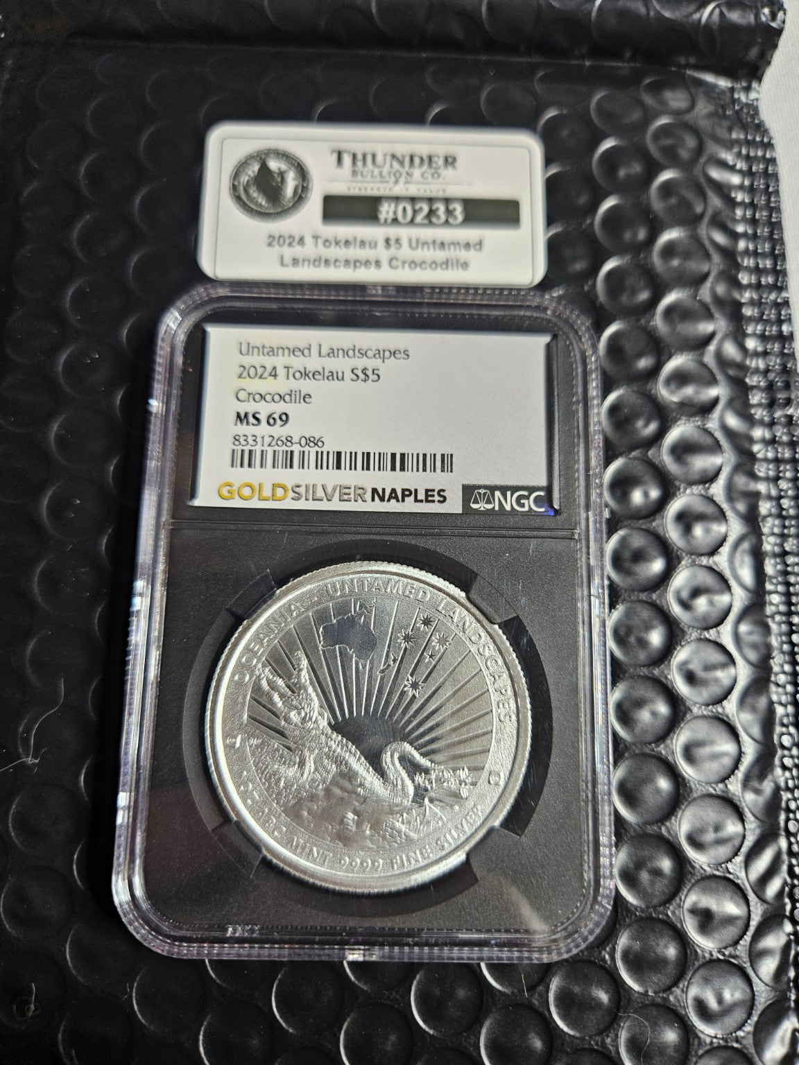 2024 Tokelau $5 Untamed Landscapes Crocodile — NGC MS69 - Item 0233