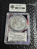 2025-(P) Silver Eagle with Eagle Privy — PCGS MS70 - Item 0236